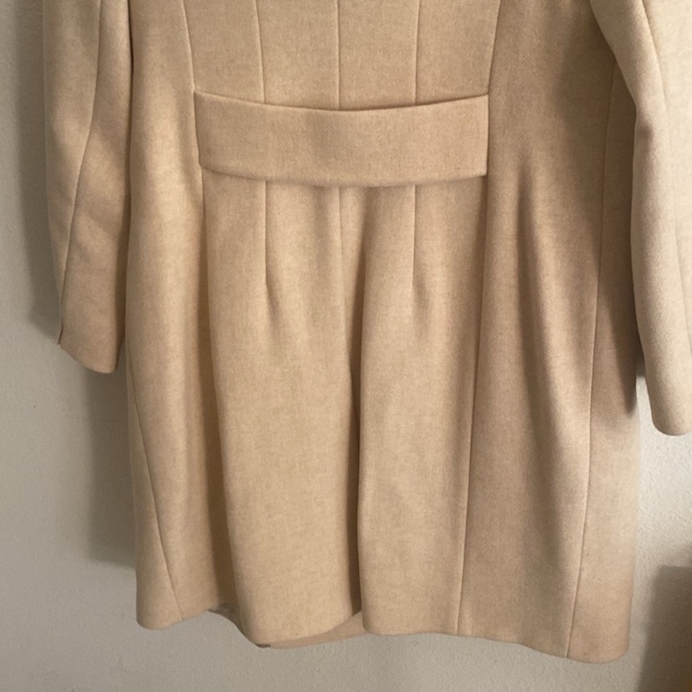 REISS Marcie Wool Blend Mid Length Coat Stone Color - Picture 9 of 16
